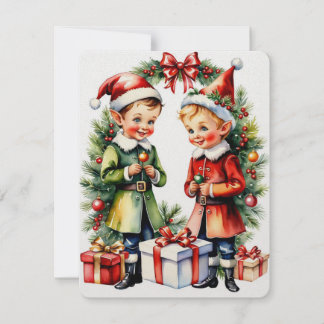 Cartão De Festividades elves christmas
