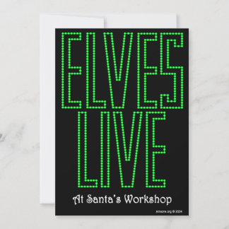 Cartão De Festividades Elves Live