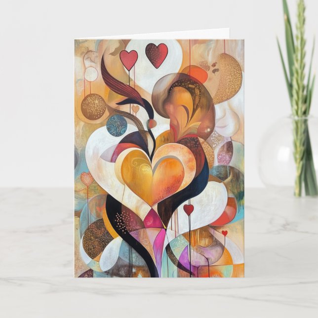 Cartão De Festividades Embrace Eterno do Amor (Frente)