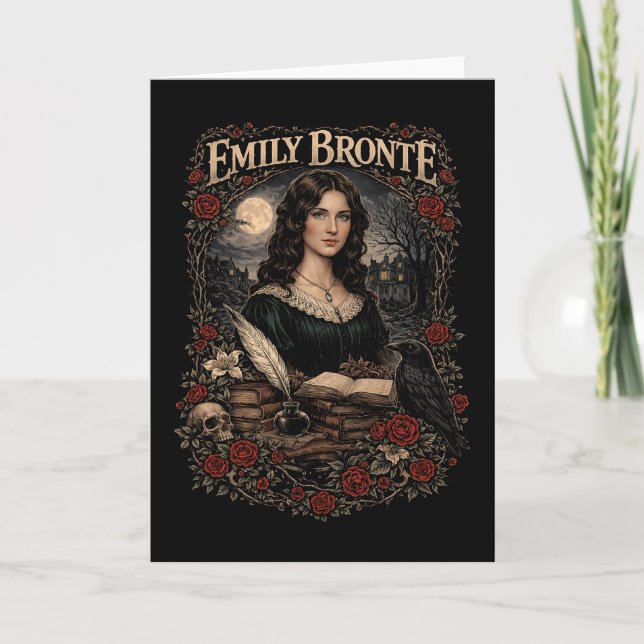 Cartão De Festividades Emily Brontë (Frente)
