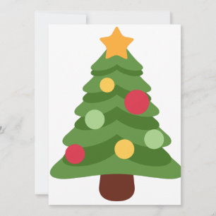 Cartão De Festividades emojis de árvore de natal