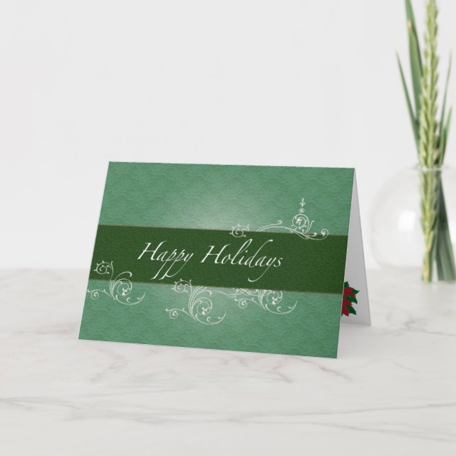 Cartão De Festividades Employer to Employee Happy Holidays Card (Frente)