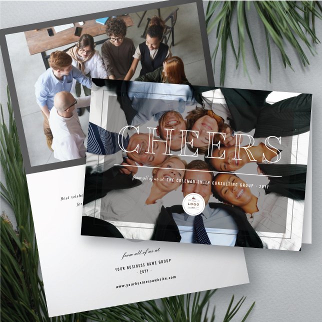 Cartão De Festividades Empresa de fotos modernas e clássicas de grande ap (Criador carregado)