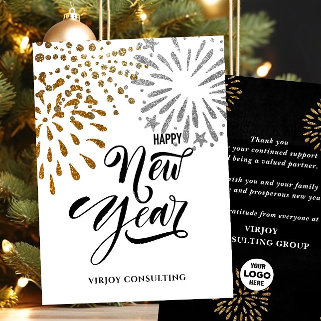 Cartão De Festividades Empresa do Dourado Glitter Fireworks de Script Mod (Criador carregado)