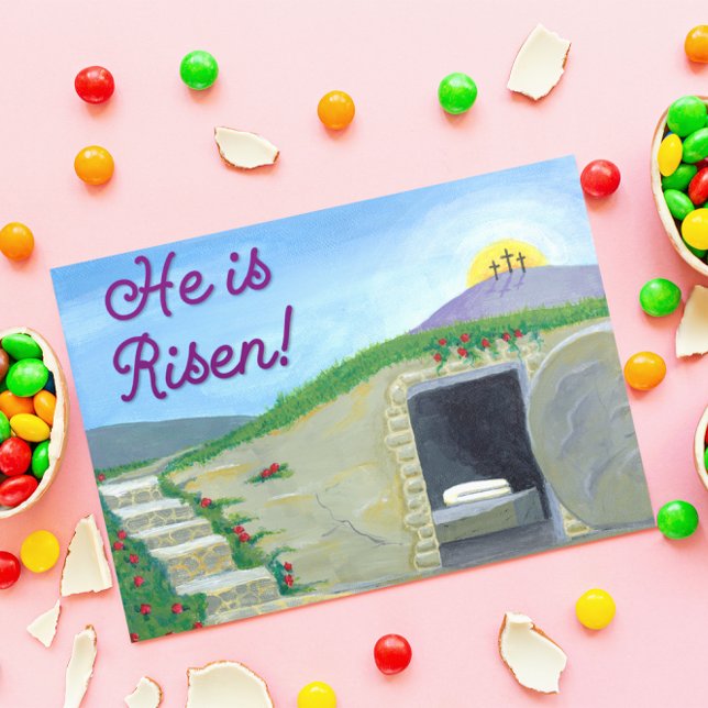 Cartão De Festividades Empty Tomb Easter Card (Criador carregado)