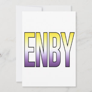 Cartão De Festividades ENBY - Não binário
