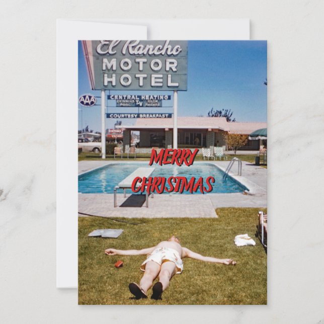 CARTÃO DE FESTIVIDADES ENCAIXE-O!  FOTOGRÁFICA RETRO ENGRAÇADO DE 1950 (Frente)