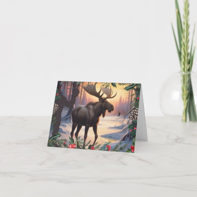 Cartão De Festividades Encontrando Alegrias Natalinas  (Frente)