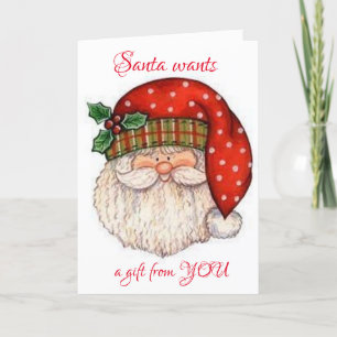 CARTÃO DE FESTIVIDADES *ENCONTRE-ME NO MISTLETOE** PARA O MEU PRESENTE