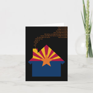 Cartão De Festividades endereço novo da arizona