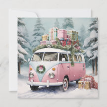 Enfeite Cor-de-Rosa Vintage Vanagon