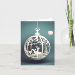 Cartão De Festividades Enfeite de Natal