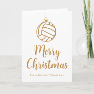 Cartão De Festividades Enfeite de Volei Personalizado Feliz Natal