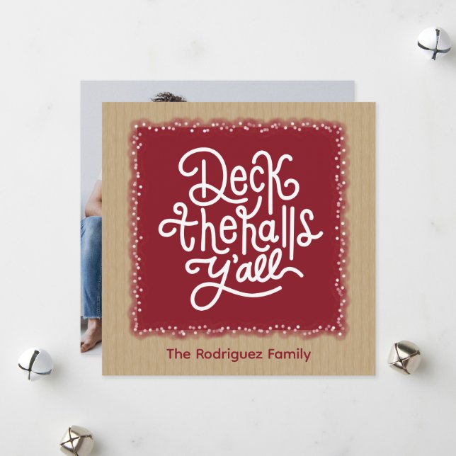 Cartão De Festividades Enfeitem o Salão, Pessoal (Frente/Verso In Situ)