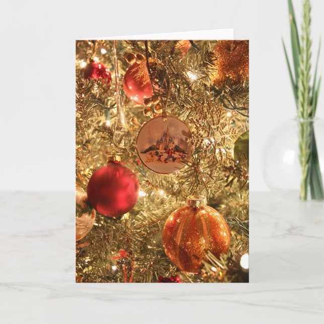 Cartão De Festividades Enfeites de natal 1 (Frente)