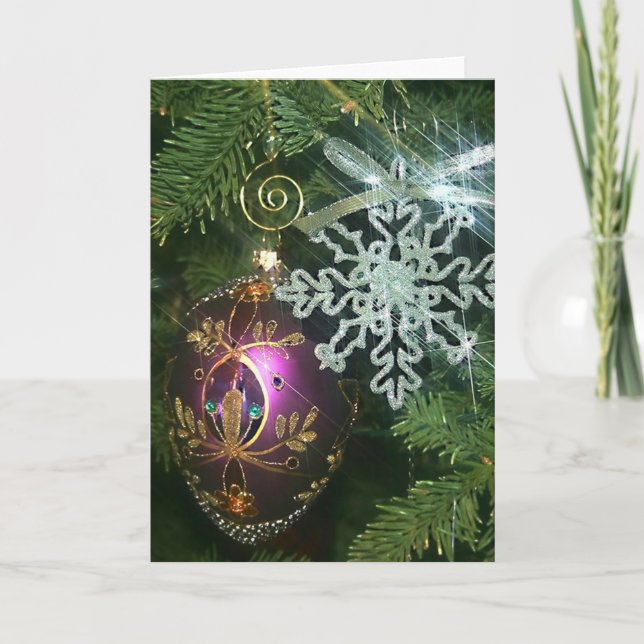 CARTÃO DE FESTIVIDADES ENFEITES DE NATAL 2 (Frente)