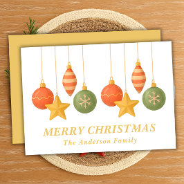 Cartão De Festividades Enfeites de natal de suspensão