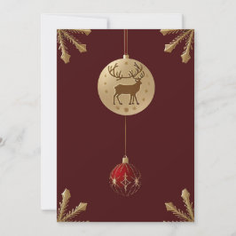 Cartão De Festividades Enfeites de natal Elegantes