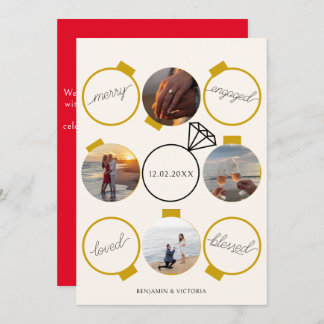 Cartão De Festividades Enfeites Festivos Alegres e Noivos