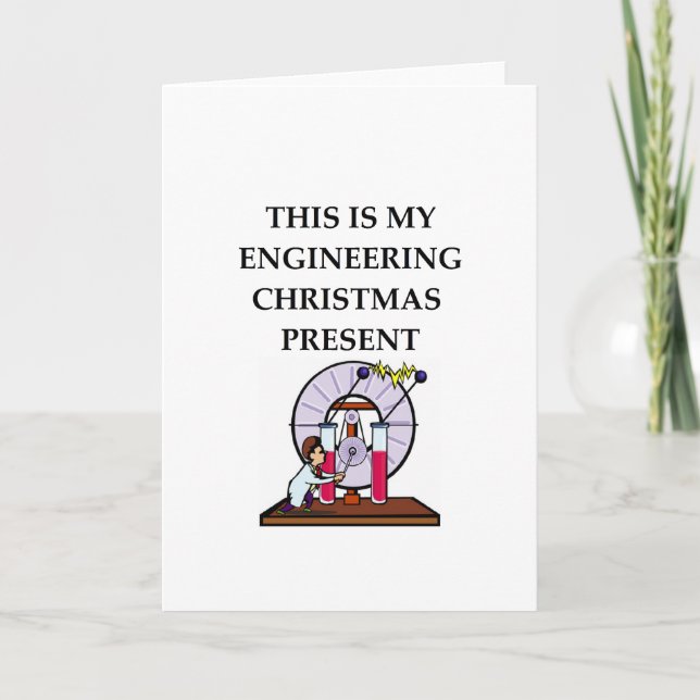 Cartão De Festividades engenharia (Frente)