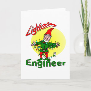 Cartão De Festividades Engenheiro de iluminação
