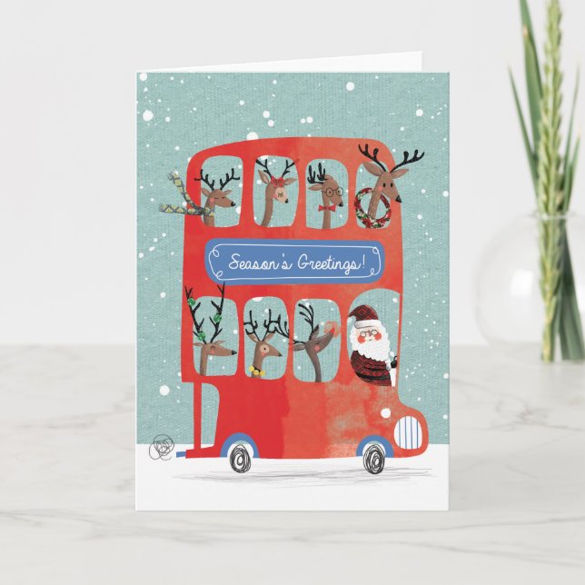 Cartão De Festividades English Christmas (Frente)