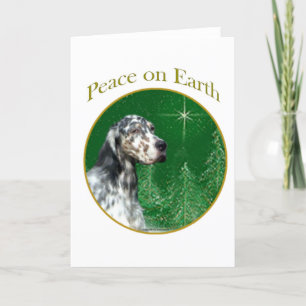 Cartão De Festividades English Setter Peace