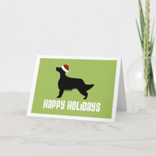 Cartão De Festividades English Setter Santa Hat