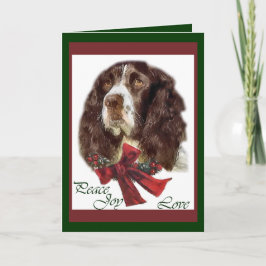 Cartão De Festividades English Springer Spaniel Christmas Gifts