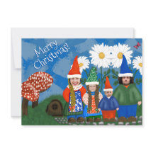 Engraçado Adicionar Foto Gnomo Família Feliz Natal