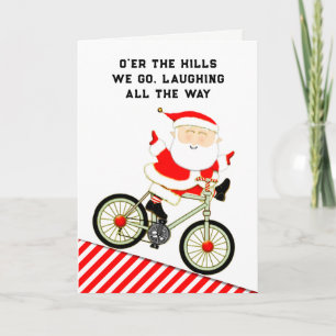 Cartão De Festividades Engraçado Ciclismo