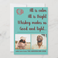 Engraçado Colagem de Fotos de Natal Whiskey