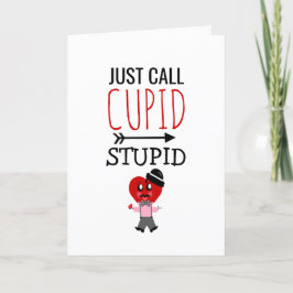 Cartão De Festividades Engraçado Dia de os namorados Cupido Estúpido Cora