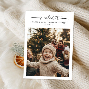 Cartão De Festividades Engraçado Família Fotografias Fúnebres De Natal