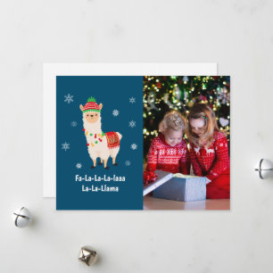 Cartão De Festividades Engraçado Festivo Llama Foto Pun