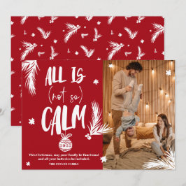 Cartão De Festividades Engraçado, não é uma foto calma.