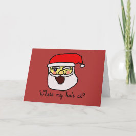 Cartão De Festividades Engraçado Natal: Onde está minha mãe?