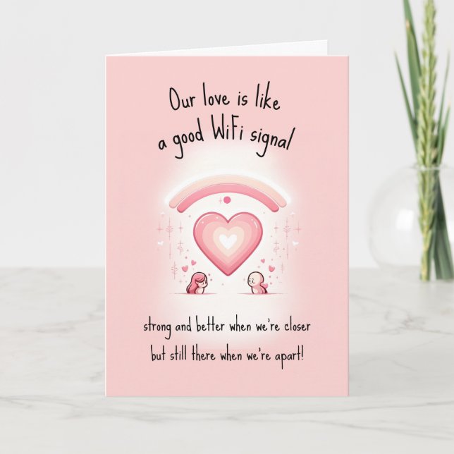 Cartão De Festividades Engraçado Nosso amor é como | Dia dos Namorados Di (Frente)