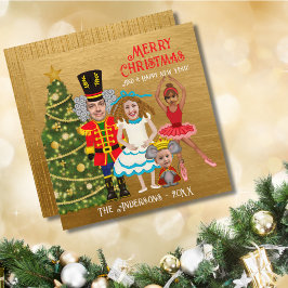 Cartão De Festividades Engraçado Nutcracker Clara Ballerina Mouse King