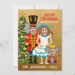 Cartão De Festividades Engraçado Nutcracker Clara Mouse King Natal