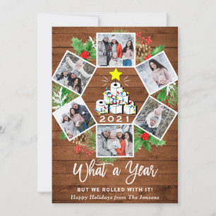 Cartão De Festividades Engraçado que a árvore de Natal 6 de 2021 FOTO