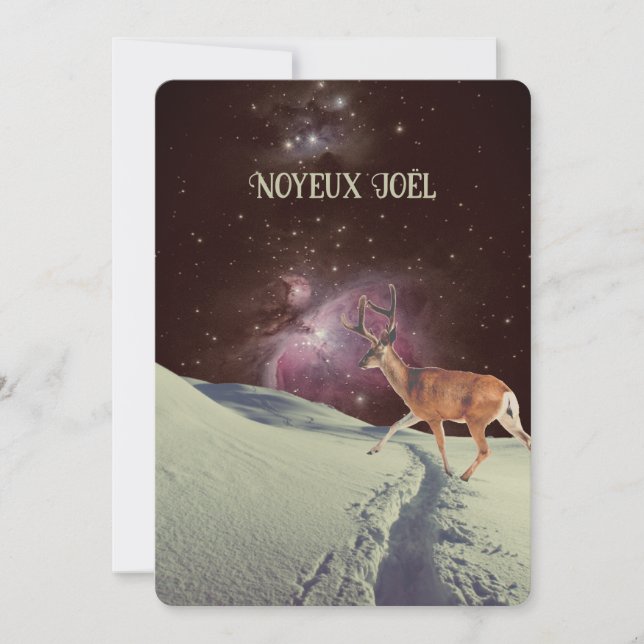 Cartão De Festividades Engraçado Quebecois, Natal francês canadense (Frente)