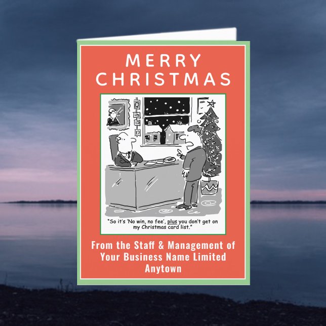 Cartão De Festividades Engraçado Tema Jurídico com Código QR Natal (Criador carregado)