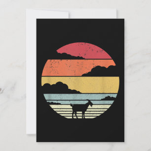 Cartão De Festividades Engraçado Vintage Goat Gift