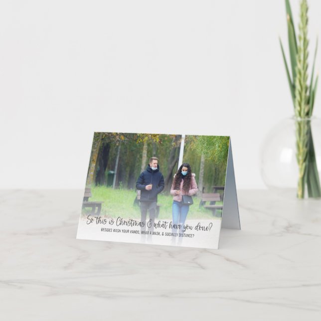 Cartão De Festividades Então este é o Natal que você fez a foto (Frente)