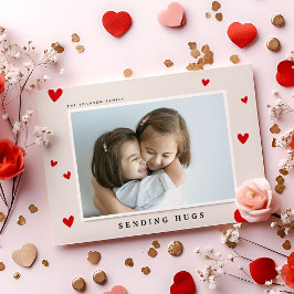 Cartão De Festividades Enviando Abraços, Foto do Dia dos Namorados com Co