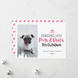 Cartão De Festividades Enviando-lhe Cachorros e Beijos Cachorros e Beijos