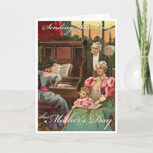 Cartão De Festividades Enviando lhe o amor (Frente)