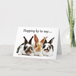 CARTÃO DE FESTIVIDADES ENVIANDO O "BUNNY ORIENTAL" PARA O SEU CAMINHO