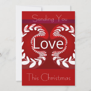 Cartão De Festividades Enviando-te AMOR este Natal... com Foto